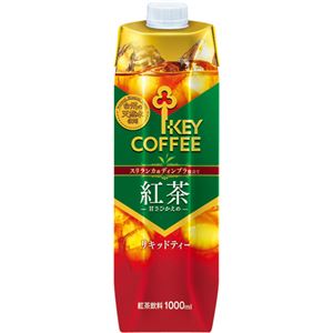 【ケース販売】キーコーヒー 紅茶 甘さひかえめ 1000ml×6本