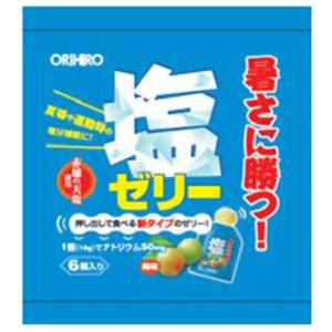 【ケース販売】オリヒロ 塩ゼリー 梅 18g×6個×12セット