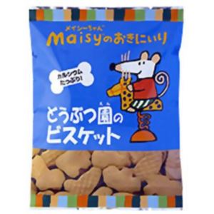 【ケース販売】創健社 メイシーちゃんのおきにいり カルシウムたっぷり どうぶつ園のビスケット 70g×15個入