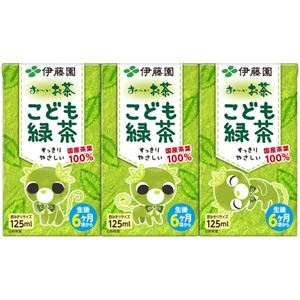 【ケース販売】おーいお茶 こども緑茶 125ml×36本