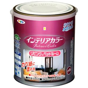 アサヒペン インテリアカラー リビング＆ベッドルーム ライトグレー 1.6L