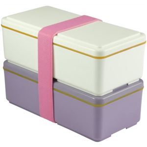GEL-COOL 保冷剤一体型ランチボックス スタンダードシリーズ パープル W
