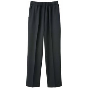 らくらく旅行パンツ ヘリンボン 黒 LL