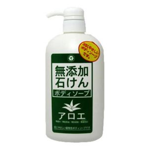 無添加石けん ボディソープアロエ 600ml