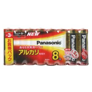 パナソニック アルカリ乾電池 単3形 8本パック LR6XJ／8SW