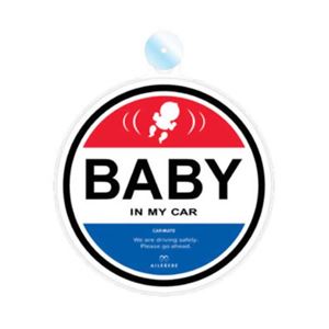 カーメイト エールベベ セーフティメッセージ （BABY IN CAR） 吸盤 BB650