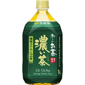 【ケース販売】おーいお茶 緑茶 濃い味 1L×12本