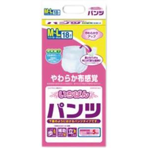 エルモア いちばんパンツ M-Lサイズ 5回吸収 18枚入