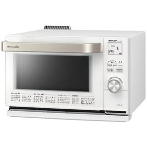 シャープ ウォーターオーブン(18L) ヘルシオ(1段調理) ホワイト系 AX-CX3-W