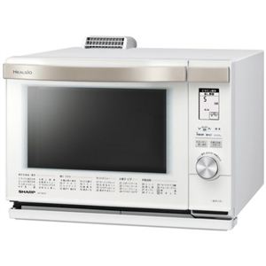 シャープ ウォーターオーブン(26L) ヘルシオ(1段調理) ホワイト系 AX-MX3-W