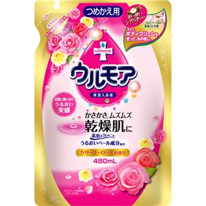 ウルモア 保湿入浴液 クリーミーローズの香り 詰替用 480ml(入浴剤)
