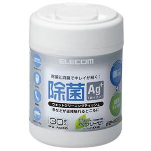 エレコム ウェットクリーニングティッシュ 除菌タイプ 30枚入 WC-AG30