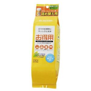 エレコム ウェットクリーニングティッシュ お徳用(WC-AL150詰替用) 130枚入 WC-AL130SP