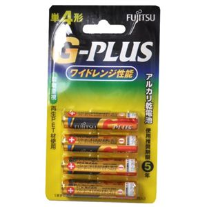 FUJITSU アルカリ乾電池 G-PLUS 単4×4P