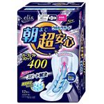 （まとめ買い）エリス ウルトラガード 朝まで超安心パーフェクトブロック400 特に心配な夜用 羽つき 12枚入×8セット