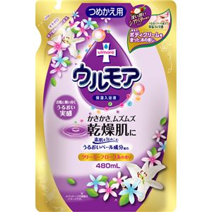 ウルモア 保湿入浴液 クリーミーフローラルの香り 詰替用 480ml(入浴剤)