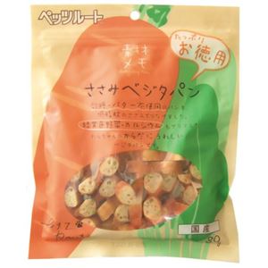 ペッツルート 素材メモ ささみベジタパン お徳用 80g