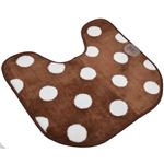 マルル トイレマット 58cm×63cm BR ブラウン