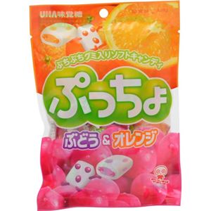 UHA味覚糖 ぷっちょ ぶどう&オレンジ 100g×6袋