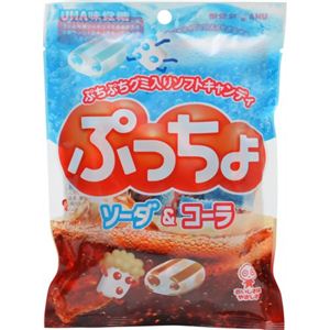 UHA味覚糖 ぷっちょ ソーダ&コーラ 100g×6袋