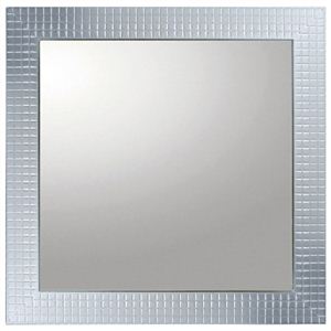 ユーパワー デコラティブ大型ミラー タイル 正方形L BM-21516 シルバー