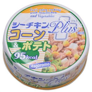 【ケース販売】はごろも シーチキンPLUS コーン&ポテト 80g×24個入