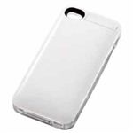 エレコム iPhone4/iPhone4S用ケース付きバッテリー 1850mAh ホワイト DE-AP01L-1805WH