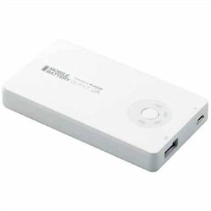 エレコム iPad対応モバイルバッテリー ホワイト DE-D01L-2320WH