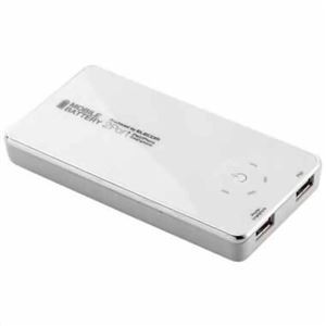 エレコム 2ポート搭載モバイルバッテリー ホワイト DE-D12L-2230WH