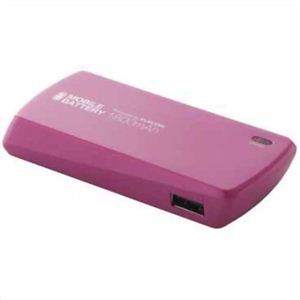 エレコム スマートフォン用モバイルバッテリー 1800mAh ピンク DE-U01L-1810SPN