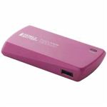 エレコム スマートフォン用モバイルバッテリー 1800mAh ピンク DE-U01L-1810SPN