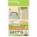 エレコム フォト光沢 なまえラベル ファイル用 中 60×12mm EDT-KNM10