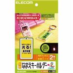 エレコム 反射なまえキーホルダー 長方形型 EDT-NMSKH2