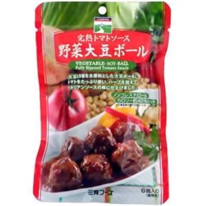 【ケース販売】三育 完熟トマトソース 野菜大豆ボール×15個入