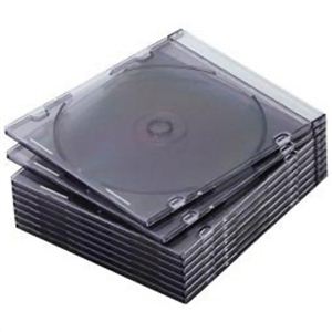 エレコム CD/DVDケース スリムタイプ 10枚セット クリアブラック CCD-017CBK