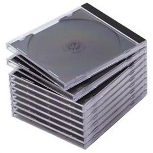 エレコム CD/DVDケース 1枚収納 10枚セット ブラック CCD-030BK