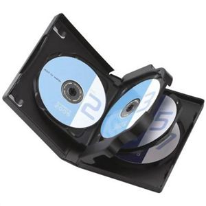 エレコム DVDトールケース 7枚収納 ブラック CCD-DVD09BK