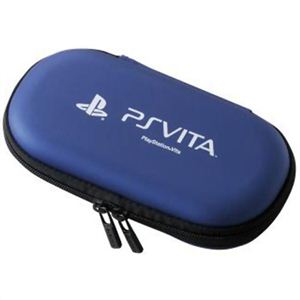 エレコム PlayStationVita用セミハードケース ブルー GM-VITAEVA1BU