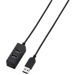 エレコム USBハブ バスパワー専用 3ポートUSB2.0 ブラック U2H-TZ310BBK