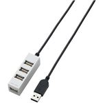 エレコム USBハブ バスパワー専用 4ポートUSB2.0 シルバー U2H-TZ410BSV