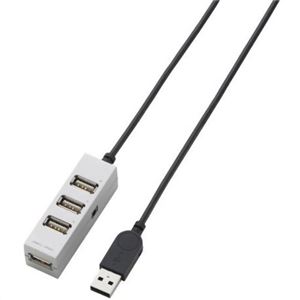 エレコム USBハブ セルフパワー・バスパワー両用 4ポートUSB2.0 シルバー U2H-TZ410SSV