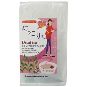 ティーブティック 女子お茶倶楽部 にっこりさん やさしい味のデカフェ紅茶 7ティーバッグ