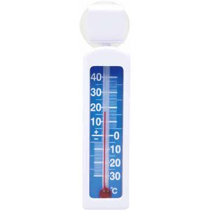 （まとめ買い）エンペックス 冷凍・冷蔵庫用温度計 ホワイト TG-2531×8セット - 拡大画像