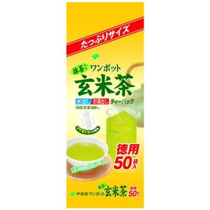 伊藤園 抹茶入り ワンポット玄米茶 ティーバッグ 50袋