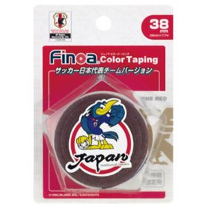 フィノア カラーテーピング サッカー日本代表チームバージョン 38mm×7.7m エンジ