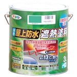 アサヒペン 水性屋上防水遮熱塗料 ライトグリーン 3L
