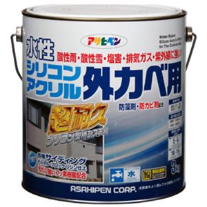 アサヒペン 水性シリコンアクリル外かべ用 ティントローズ 3kg