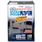 アサヒペン 水性シリコンアクリル外かべ用 ミルキーホワイト 16kg