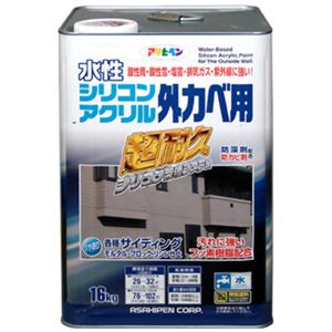 アサヒペン 水性シリコンアクリル外かべ用 シトラスイエロー 16kg