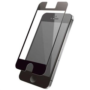 エレコム iPhone5用気泡ゼロフィルム(スムースタッチ) ブラック PS-A12FLBS